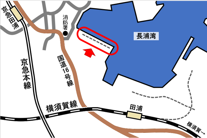 横須賀軍港の廃線跡・船越町長浦湾岸壁: 桜山軽便鉄道・雑記帳